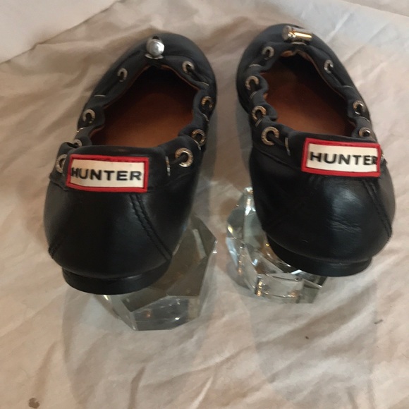 “HUNTER” “Dominica” Black Flats . - Picture 5 of 15
